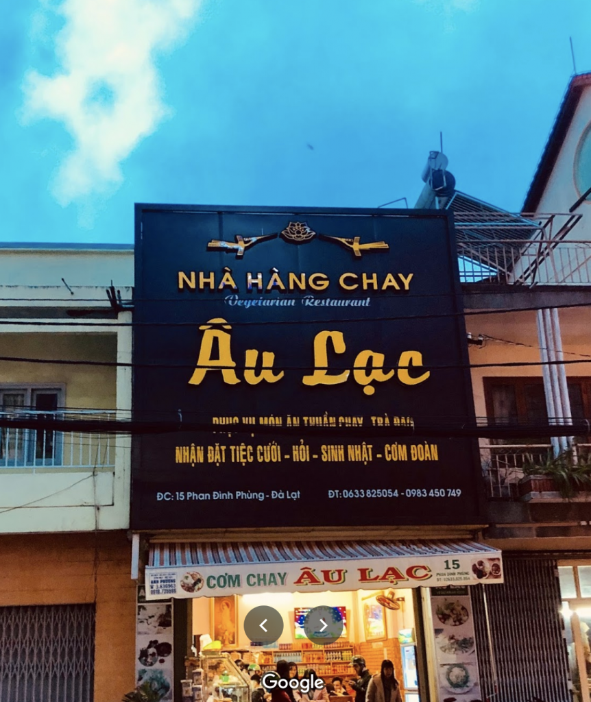 Nhà Hàng Chay Âu Lạc - Đà Lạt 