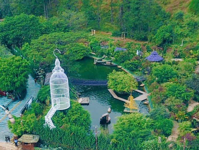 Check-in lồng chim khổng lồ